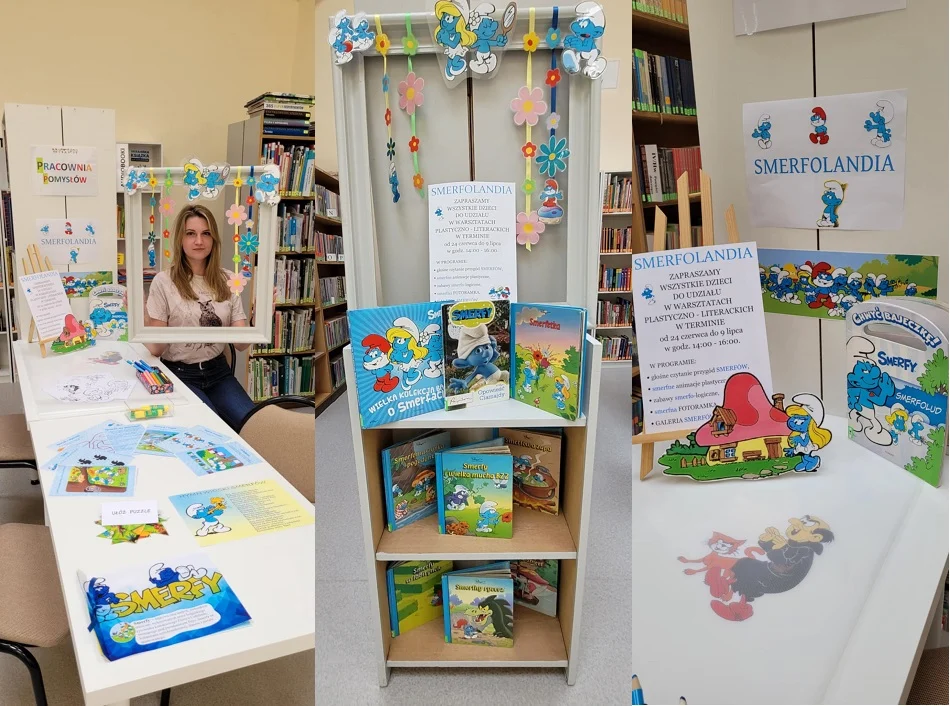 Smerfastyczne lato w bibliotece! „Niebieska Książka” czeka na czytelników