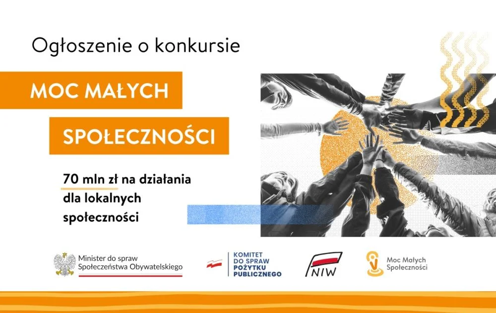 Trwa nabór do programu „Moc Małych Społeczności”. Termin składania wniosków do 9 czerwca