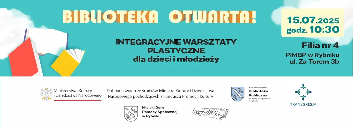 Rybnicka biblioteka zaprasza na cykl wakacyjnych warsztatów i spotkań autorskich
