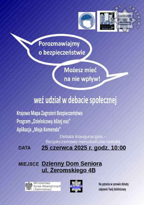 Debata o bezpieczeństwie w Sosnowcu – spotkanie z dzielnicowymi już 25 czerwca