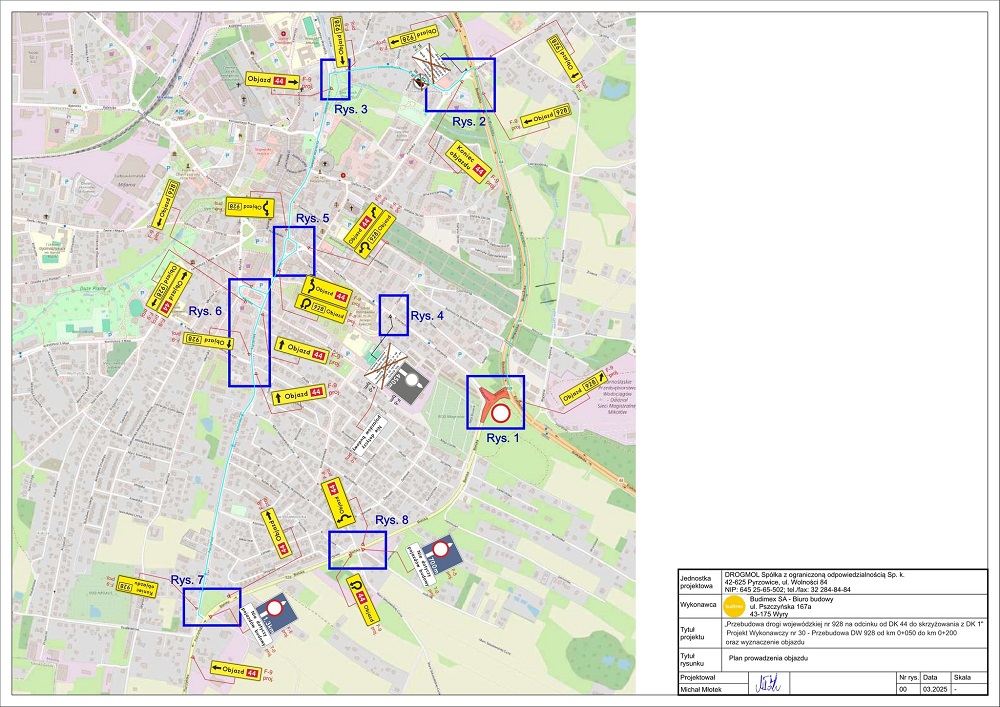 Rusza przebudowa skrzyżowania DW 928 z DK 44 w Mikołowie – objazdy od 23 czerwca