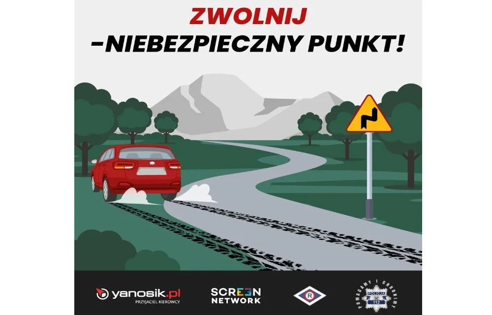 Zwolnij – niebezpieczny punkt! Nowa akcja edukacyjna na drogach