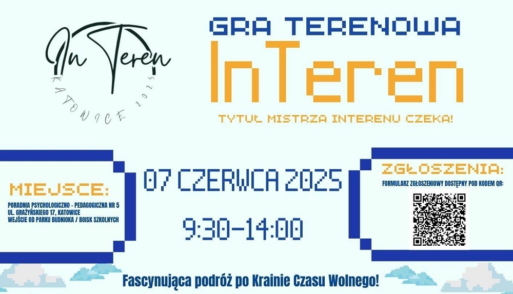 Katowice zapraszają na grę terenową InTeren – odkryj Krainę Czasu Wolnego