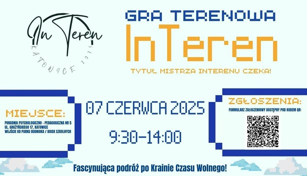 Katowice zapraszają na grę terenową InTeren – odkryj Krainę Czasu Wolnego