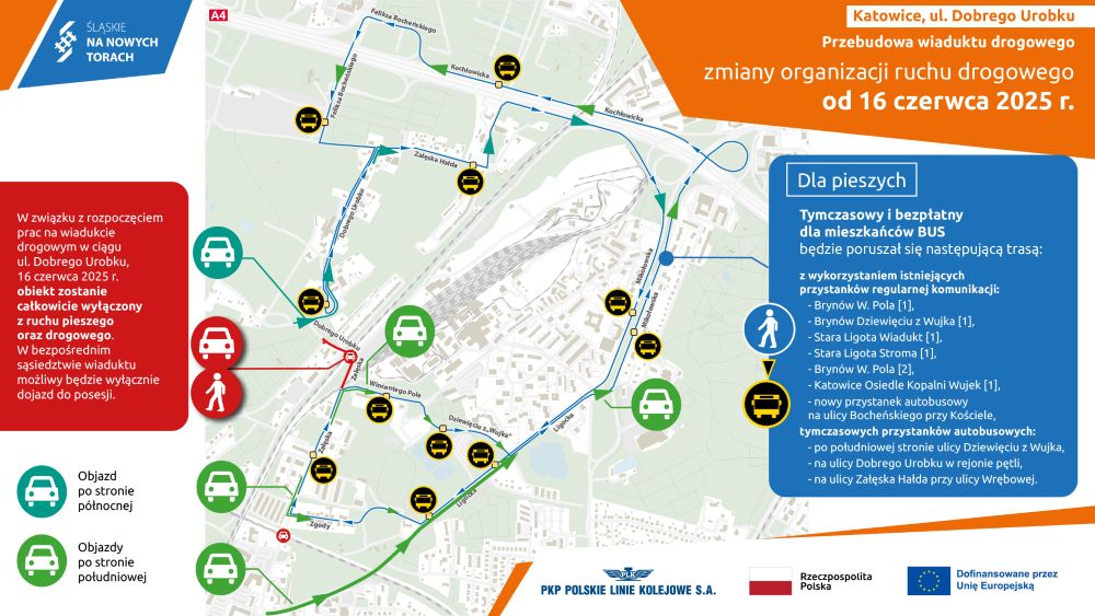 Utrudnienia drogowe w Katowicach. Zmiany w organizacji ruchu!