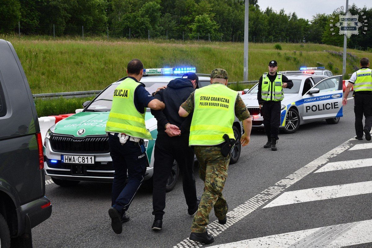 Spektakularny pościg na A1. Wspólna akcja polskich i czeskich służb!