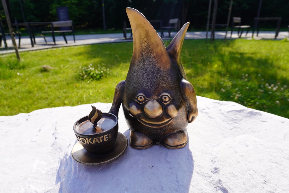 Żorek z cappuccino ozdabia Park Cegielnia w Żorach