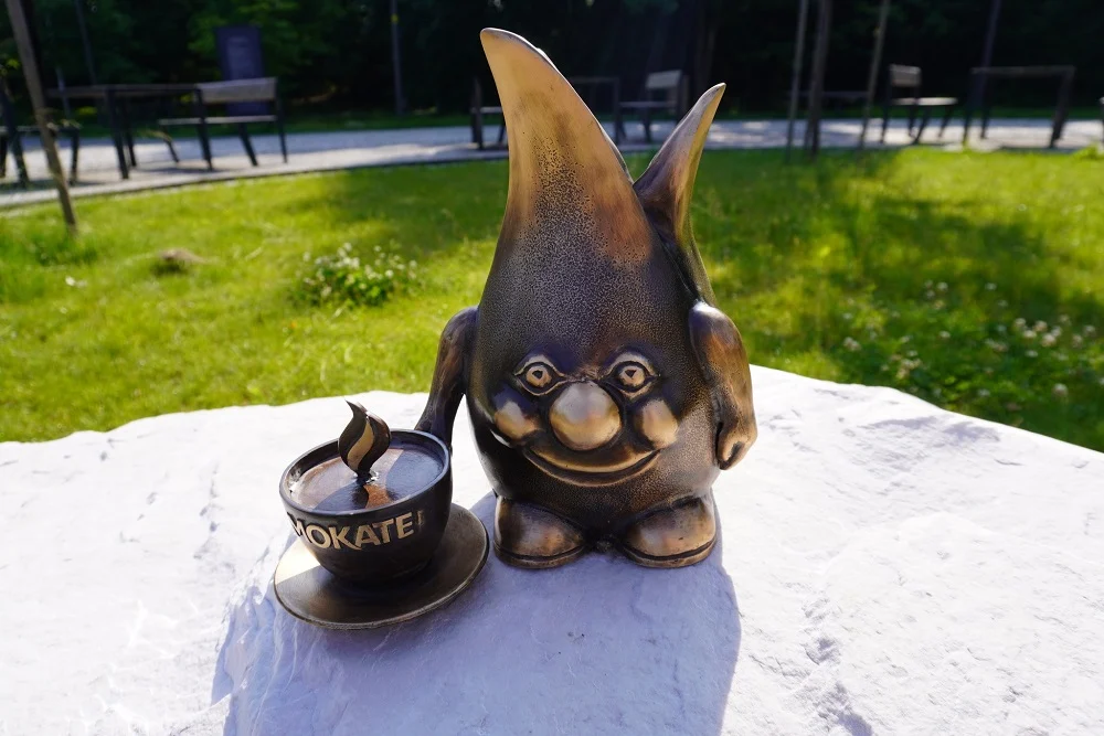 Żorek z cappuccino ozdabia Park Cegielnia w Żorach