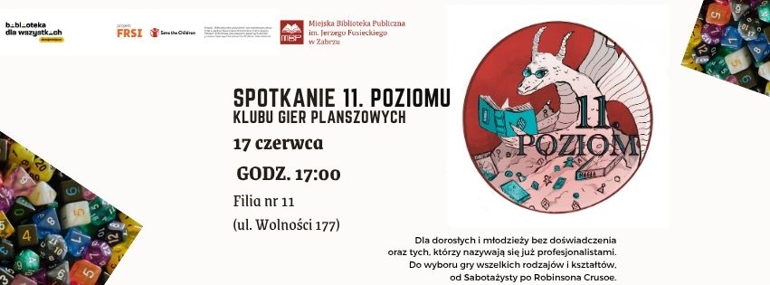 Spotkanie Klubu Gier Planszowych „11. Poziom” w Zabrzu – wspaniała zabawa dla wszystkich
