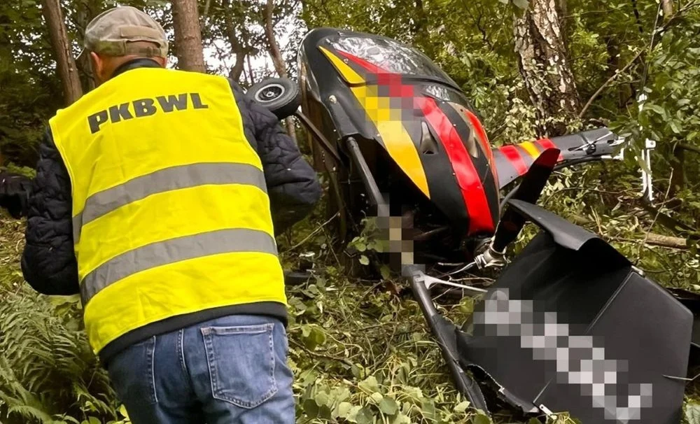 Poważny wypadek wiatrakowca w Świętochłowicach. Intensywna akcja ratunkowa