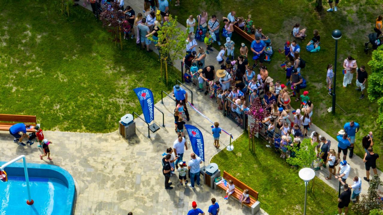 Otwarcie nowego wodnego placu zabaw 1