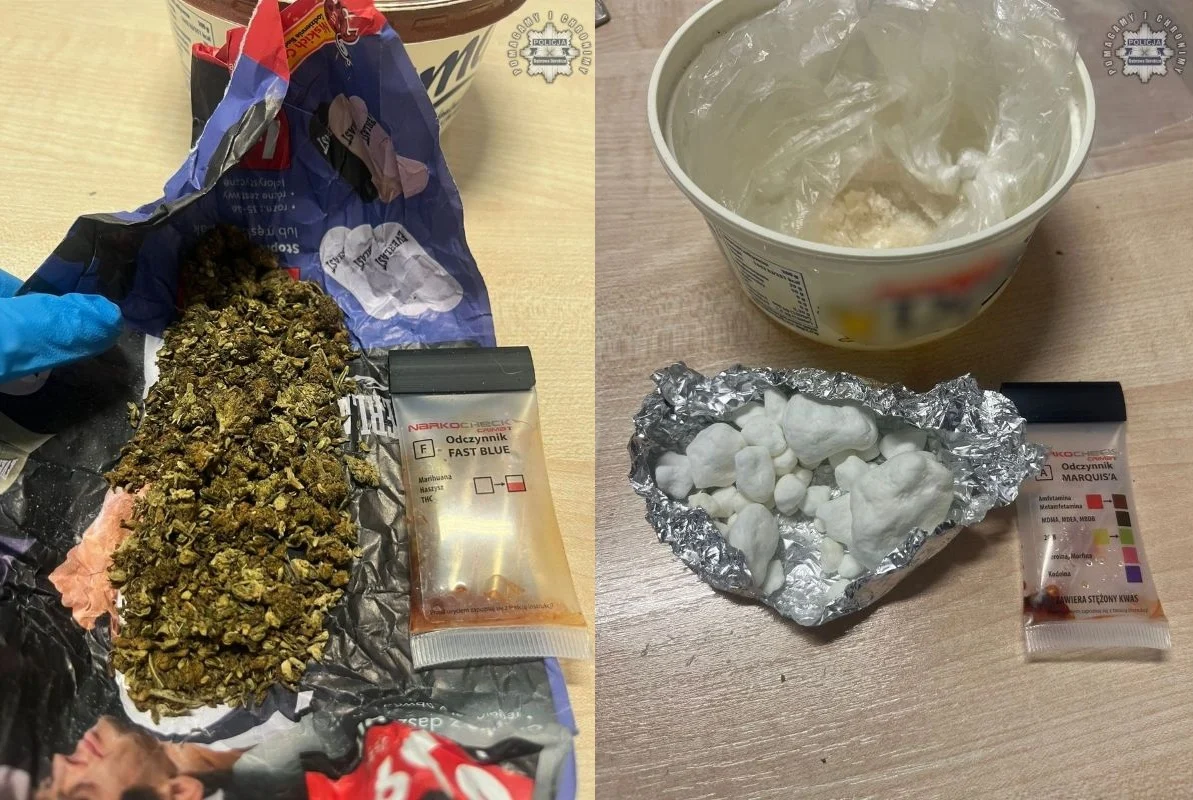 Dąbrowscy wywiadowcy przechwycili 370 porcji amfetaminy. 34-latek zatrzymany z narkotykami