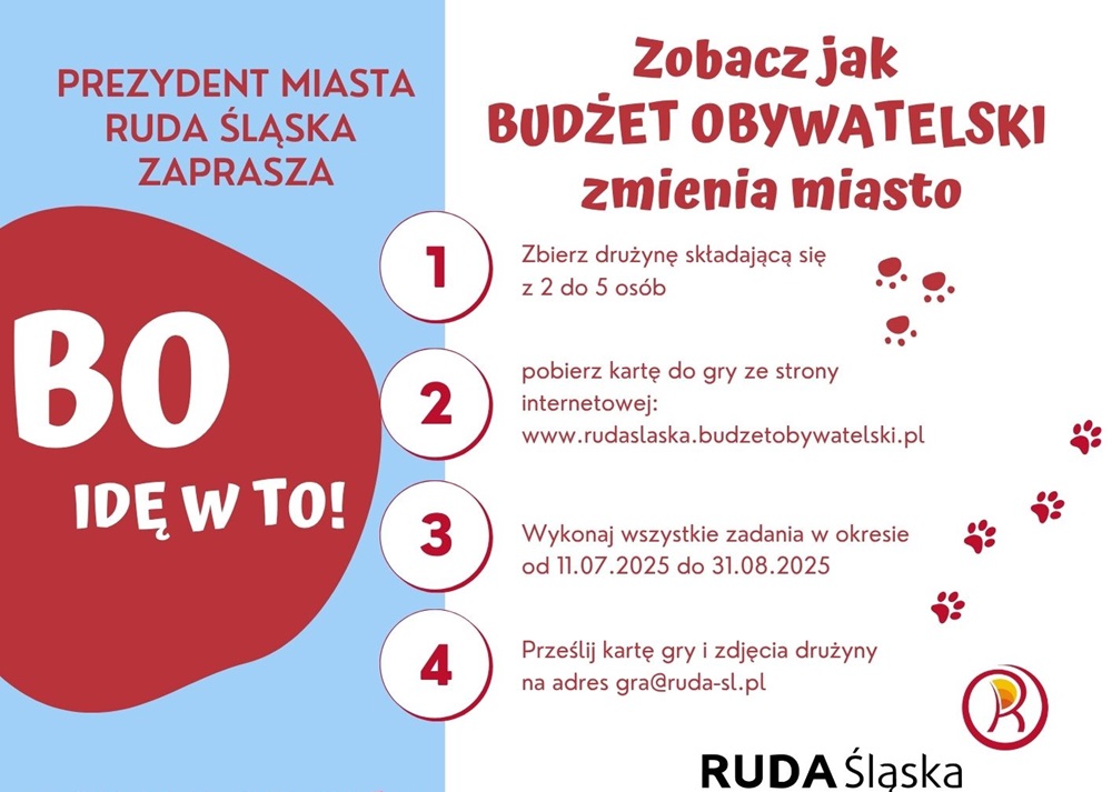 „BO idę w to!” – Wakacyjna Gra Miejska w Rudzie Śląskiej startuje po raz trzeci!