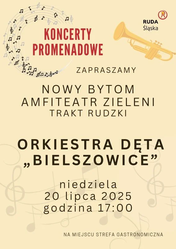 Wakacyjne rytmy w Rudzie Śląskiej. Koncert Orkiestry Dętej „Bielszowice” już 20 lipca!