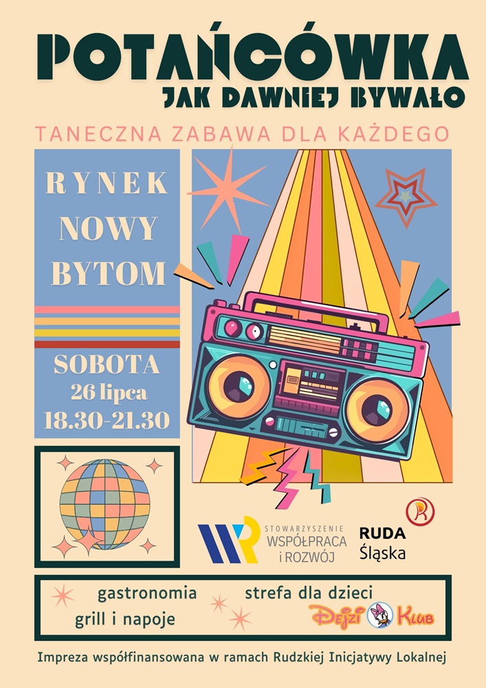 „Potańcówka jak dawniej bywało” – tańce, muzyka i zabawa na Rynku w Nowym Bytomiu