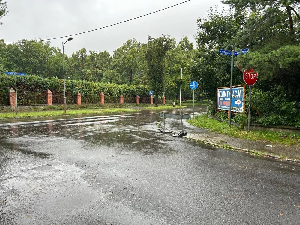 Sytuacja w Rudzie Śląskiej po intensywnych opadach deszczu 6
