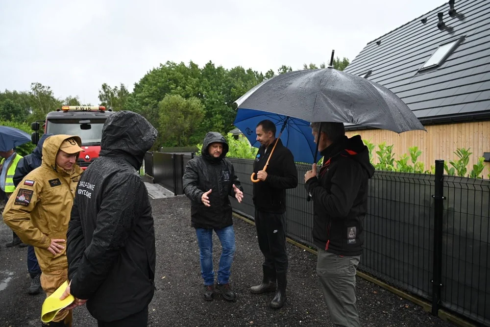 Sytuacja w Rudzie Śląskiej po intensywnych opadach deszczu 10