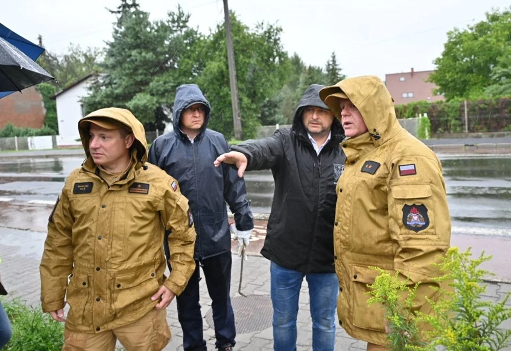 Sytuacja w Rudzie Śląskiej po intensywnych opadach deszczu 14