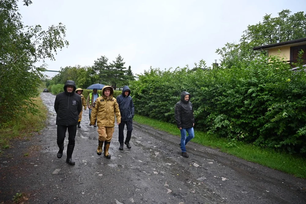Sytuacja w Rudzie Śląskiej po intensywnych opadach deszczu 15