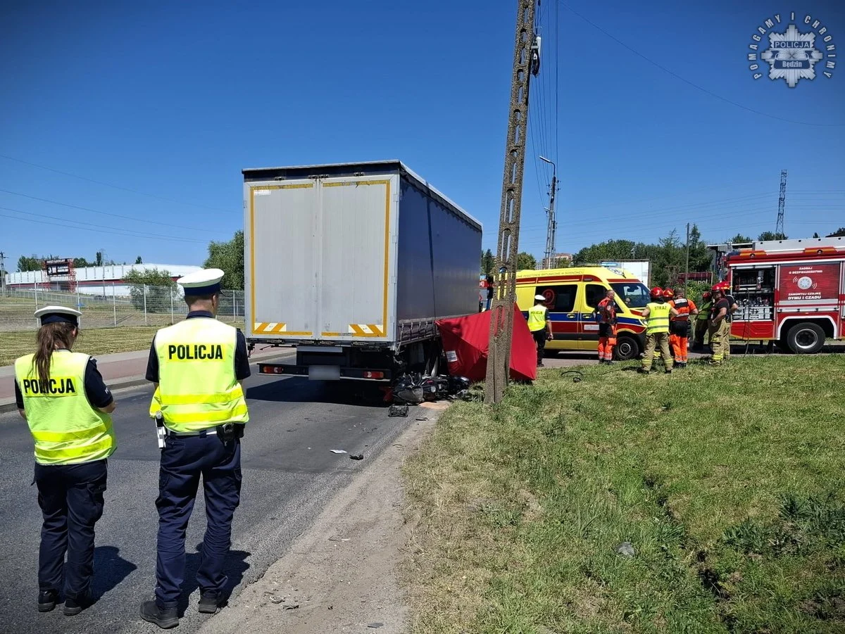 Czarny Alert Drogowy - w Czeladzi zginął 18-letni motocyklista
