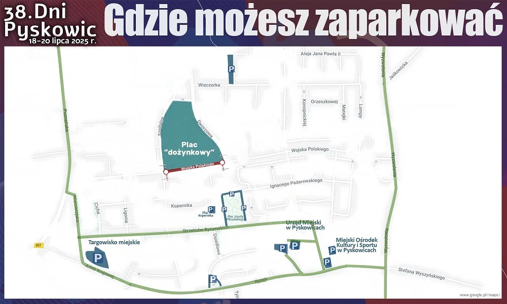Dni Pyskowic 2025 – sprawdź, gdzie zaparkować!