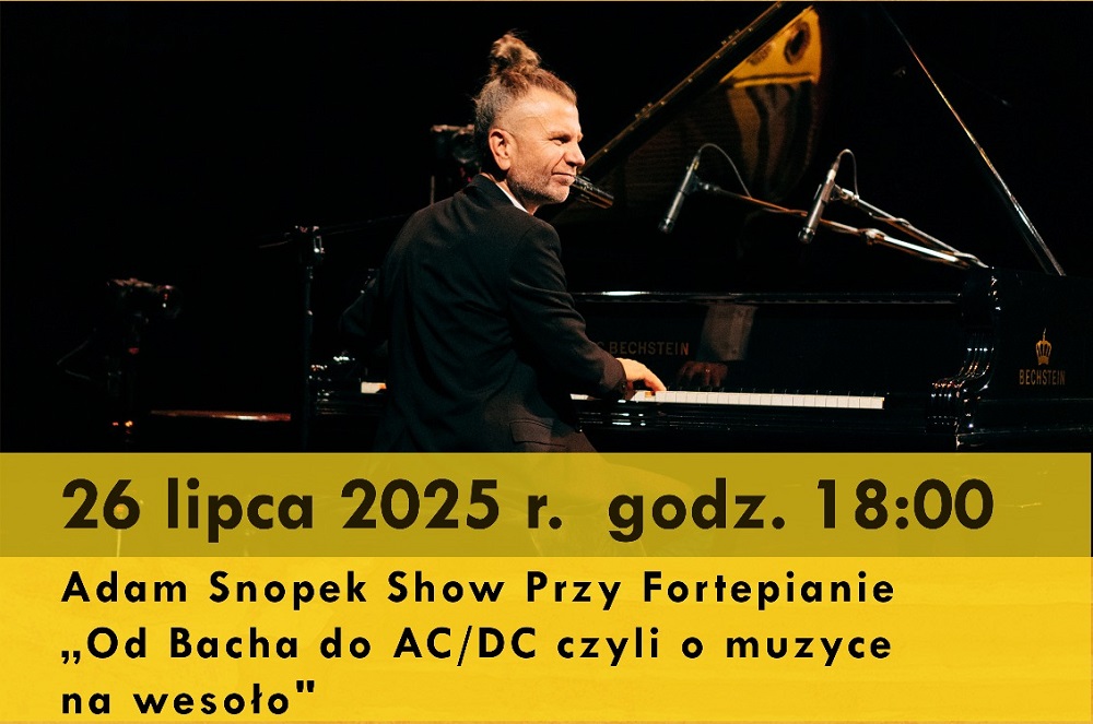 Letnie koncerty przy tężni: Adam Snopek Show w Pyskowicach!