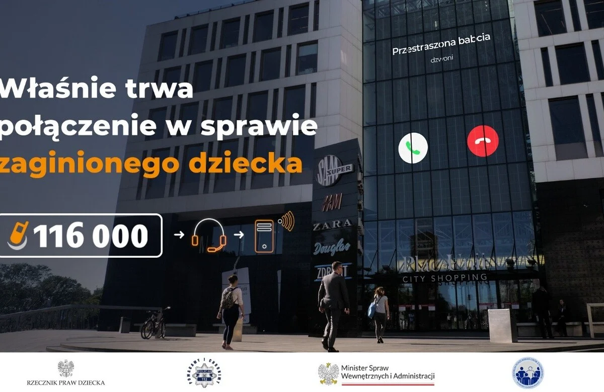 Właśnie trwa połączenie w sprawie zaginionego dziecka
