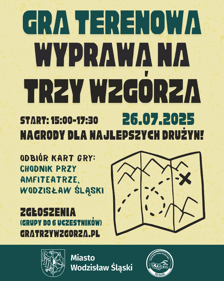 Wodzisław Śląski zaprasza na grę terenową "Wyprawa na Trzy Wzgórza"