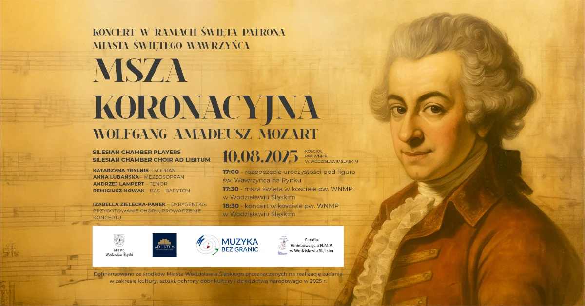 Święto św. Wawrzyńca w Wodzisławiu – msza i koncert z muzyką Mozarta