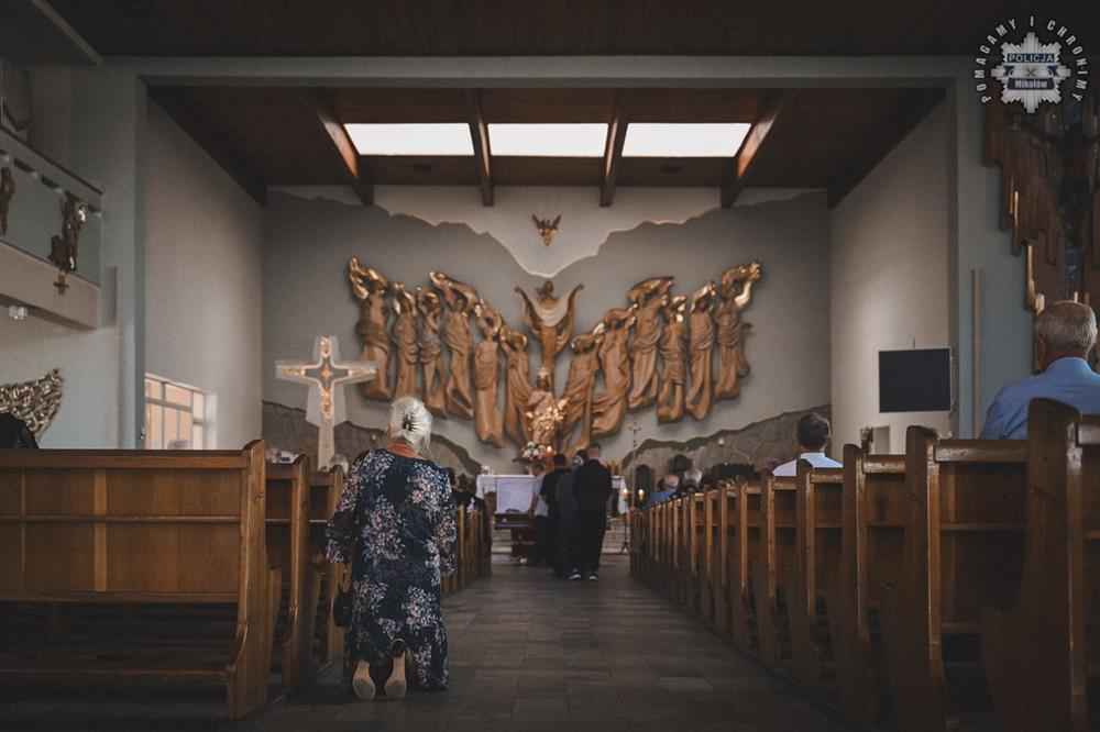Uroczystość pogrzebowa podkom. Dariusza Stypuły / fot. KPP Mikołów