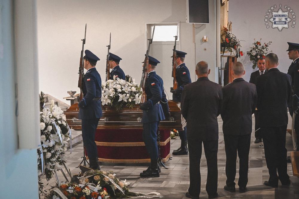 Uroczystość pogrzebowa podkom. Dariusza Stypuły / fot. KPP Mikołów