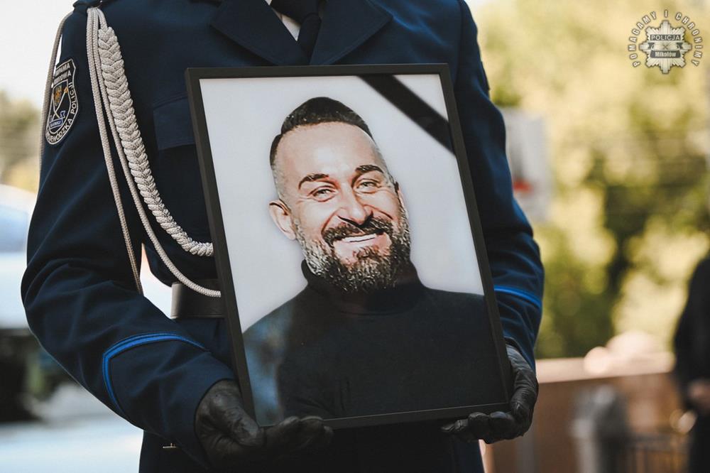 Uroczystość pogrzebowa podkom. Dariusza Stypuły / fot. KPP Mikołów