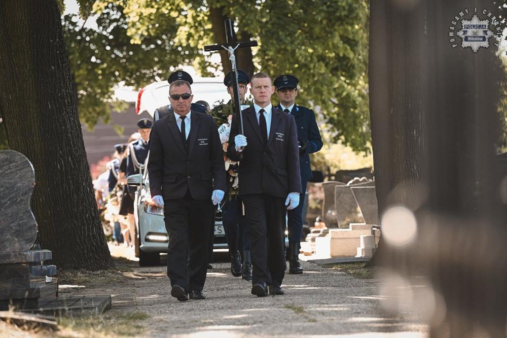 Uroczystość pogrzebowa podkom. Dariusza Stypuły / fot. KPP Mikołów