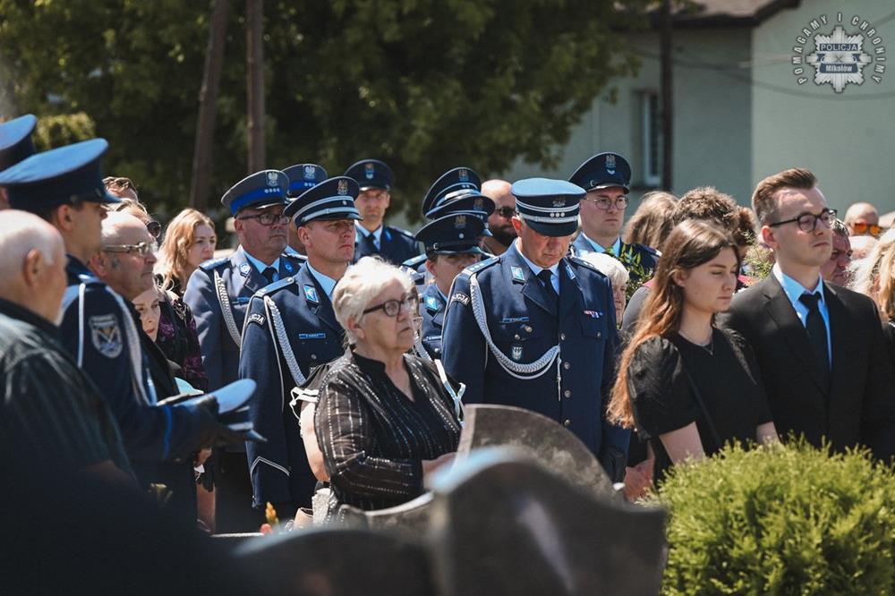 Uroczystość pogrzebowa podkom. Dariusza Stypuły / fot. KPP Mikołów