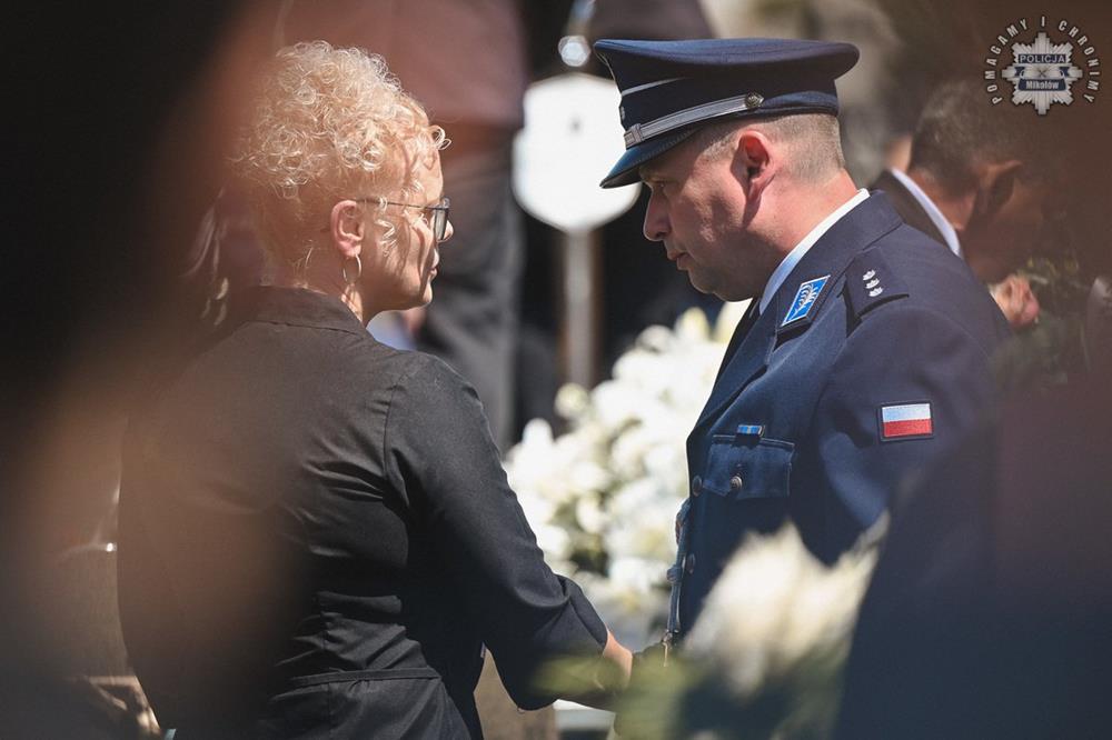 Uroczystość pogrzebowa podkom. Dariusza Stypuły / fot. KPP Mikołów