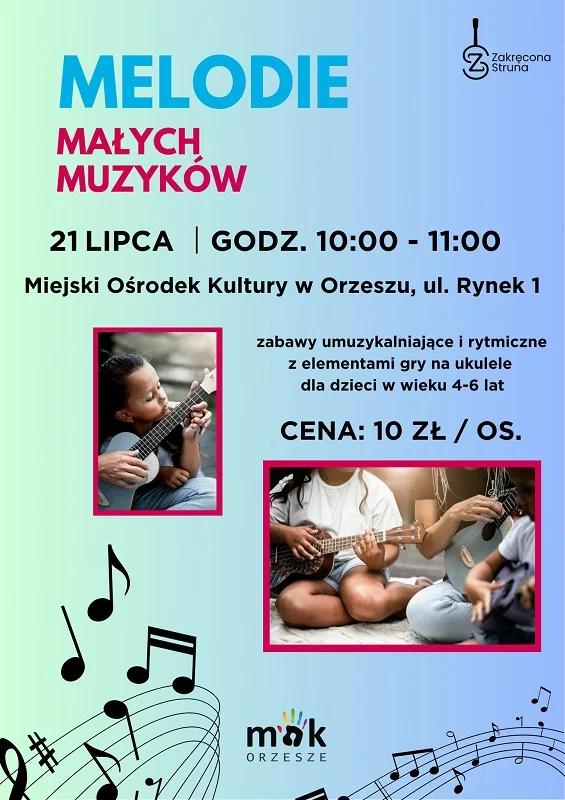 Melodie Małych Muzyków – zabawy muzyczne dla dzieci w Orzeszu