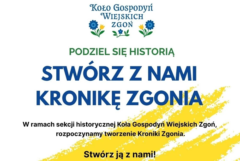 Zbiórka materiałów do Kroniki Zgonia – spotkanie 26 lipca