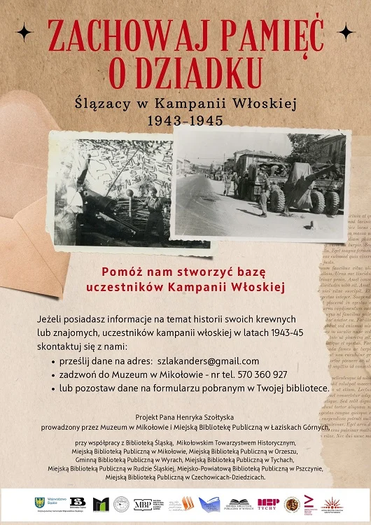 Pomóż odkryć historię Ślązaków – zbiórka informacji o udziale w kampanii włoskiej