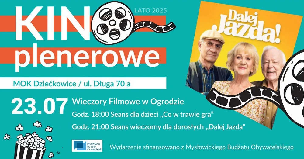 Mysłowickie kino pod gwiazdami – sprawdź program letnich projekcji filmowych