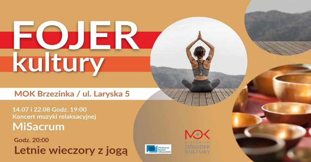 Letnia Joga w Mysłowicach - relaks przy dźwiękach mis i gongów