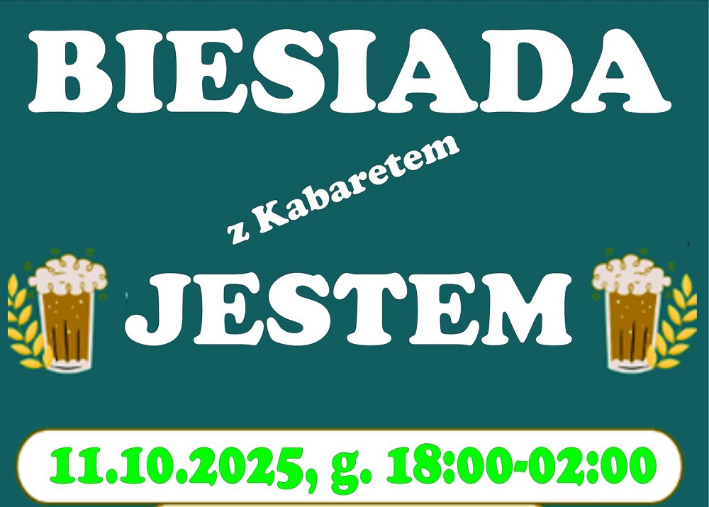 Biesiada z Kabaretem JESTEM w październiku w Piekarach Śląskich!