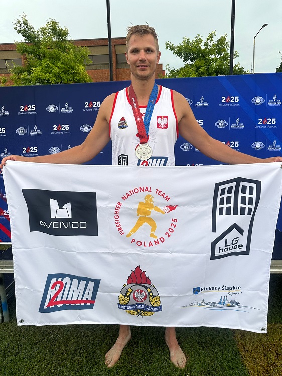 Srebrny medal dla strażaka z Piekar Śląskich na World Police & Fire Games 2025