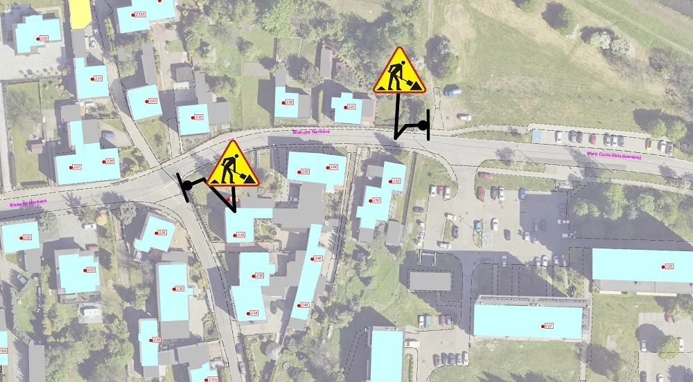 Remont ul. Biskupa Nankera –  ruch wahadłowy