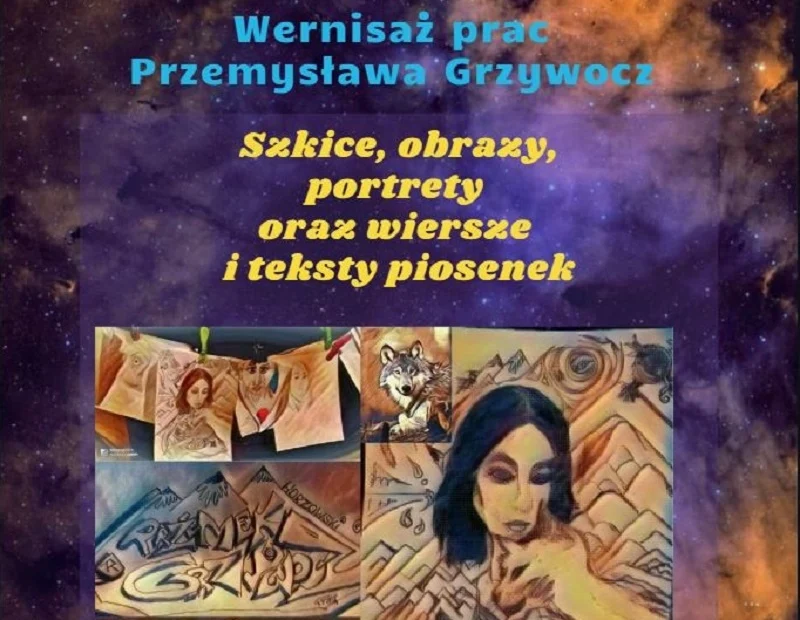 Przemysław Grzywocz z Piekar zaprasza na swój wernisaż w Bibliotece Centralnej