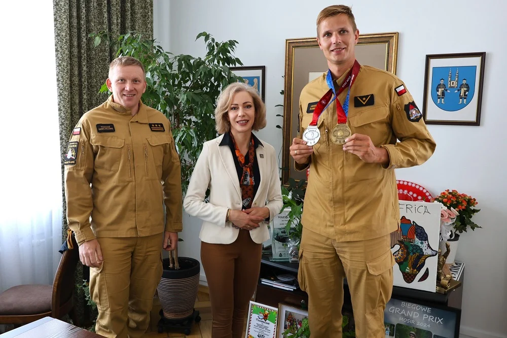 Strażak z Piekar Śląskich wrócił z Igrzysk Służb Mundurowych z dwoma medalami!
