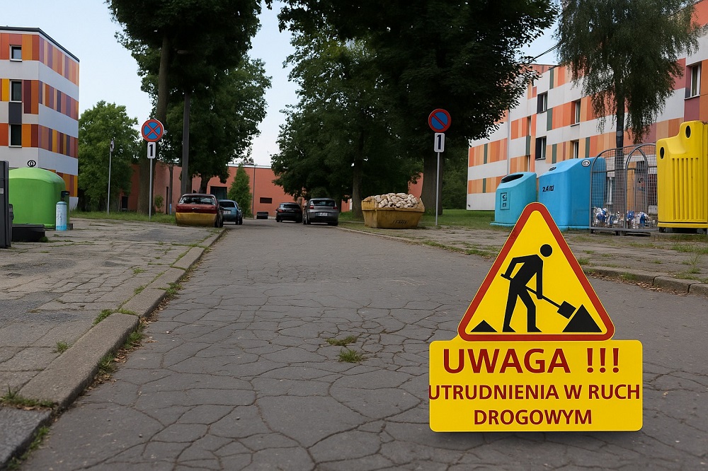 Utrudnienia drogowe w Piekarach Śląskich – remonty ul. Plebiscytowej i Maczka