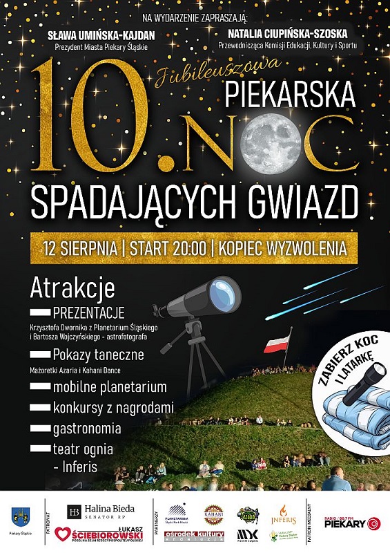Piekarska Noc Spadających Gwiazd – podziwiaj Perseidy 12 sierpnia
