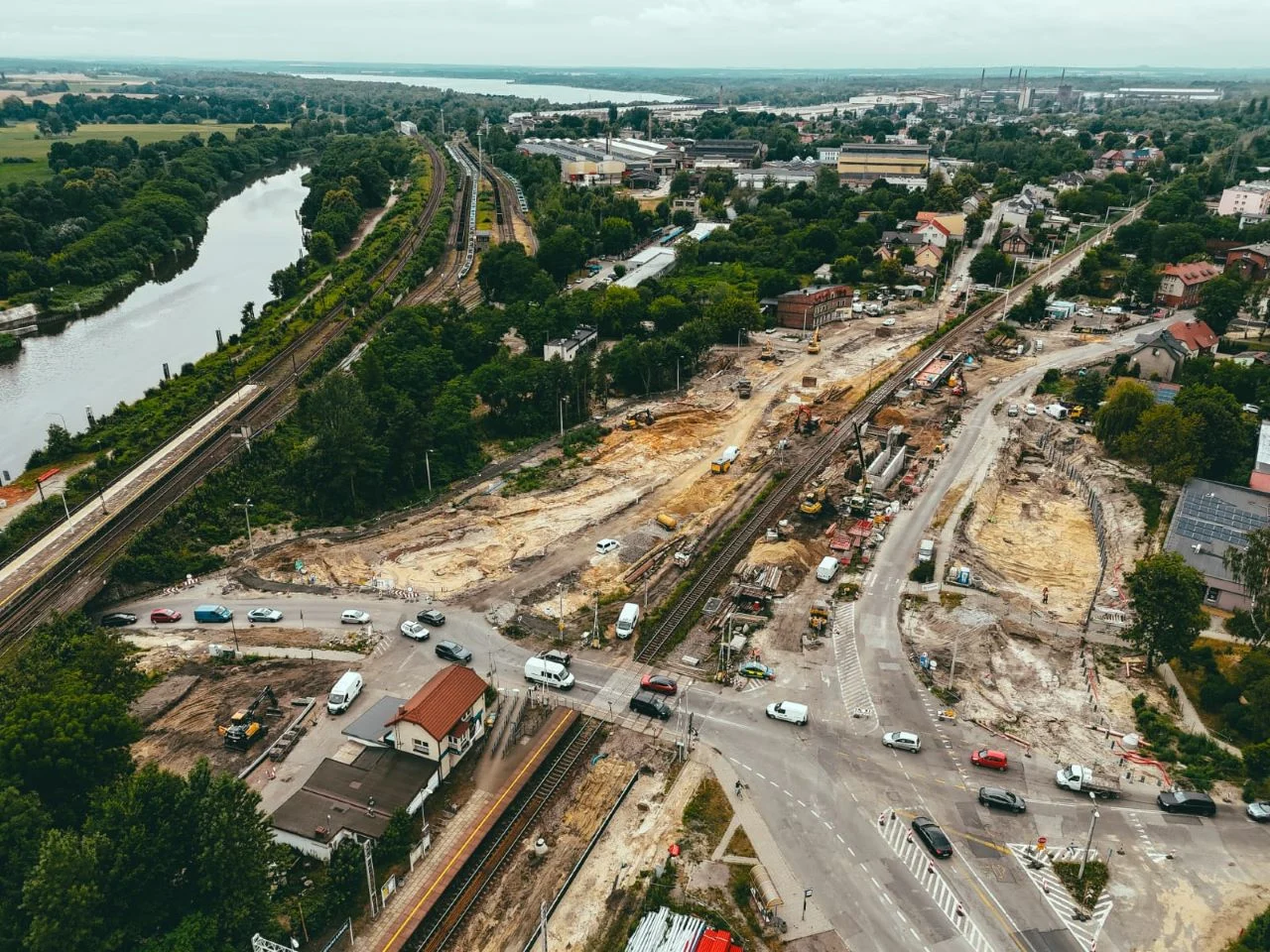 Łabędy w przebudowie. Znika przejazd kolejowy, powstanie wiadukt i rondo turbinowe