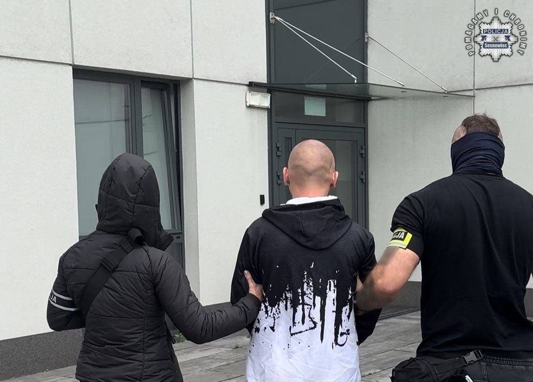 Zatrzymanie sprawcy rozboju na Dworcu PKP w Sosnowcu