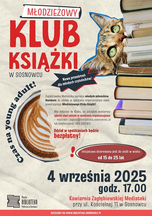Młodzieżowy Klub Książki w Sosnowcu – nowa przestrzeń dla młodych czytelników